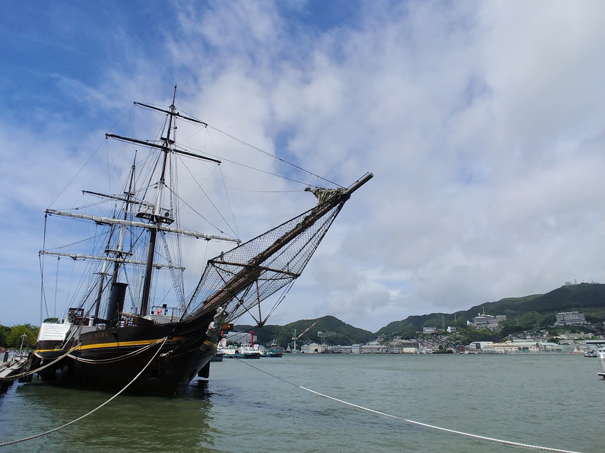 長崎港のフリー写真素材(L02K-JOJOで撮影)