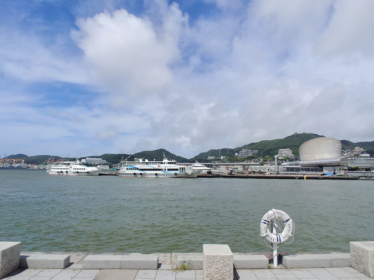 長崎港のフリー写真素材(L02K-JOJOで撮影)