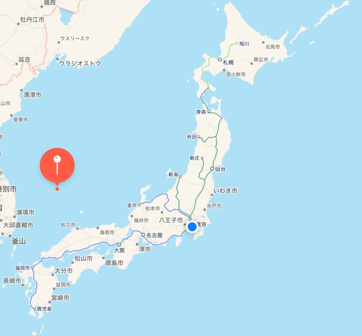 北方領土と竹島の位置をみる